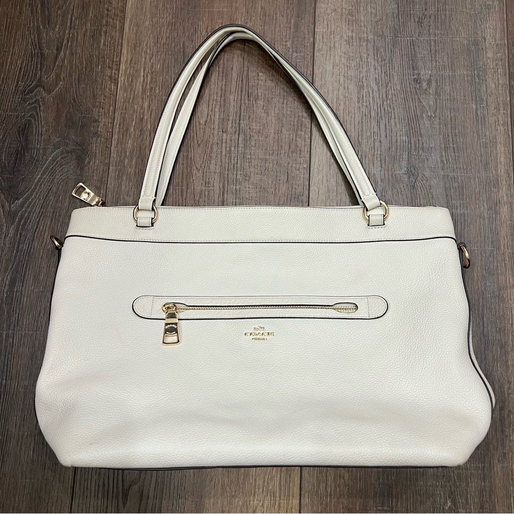 Coach F54687 Pebbled Leather Tyler Large Shoulder Bag Handbag Purse
